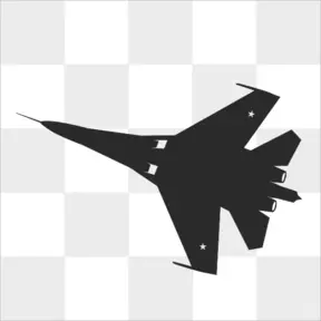 Наклейка «Истребитель Sу-27»