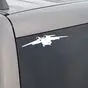 Наклейка «Самолет Ан-72» - виниловая плёнка белого цвета