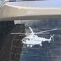 Наклейка «Вертолет Ми-8» -белый