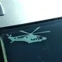 Наклейка «Вертолет Агуста_139» - виниловая плёнка белого цвета