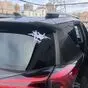 Наклейка «Истребитель-перехватчик МиG-31» - светоотражающая плёнка белого цвета