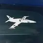 Наклейка «Самолёт Л-39 «Альбатрос» на фоне настоящего самолёта